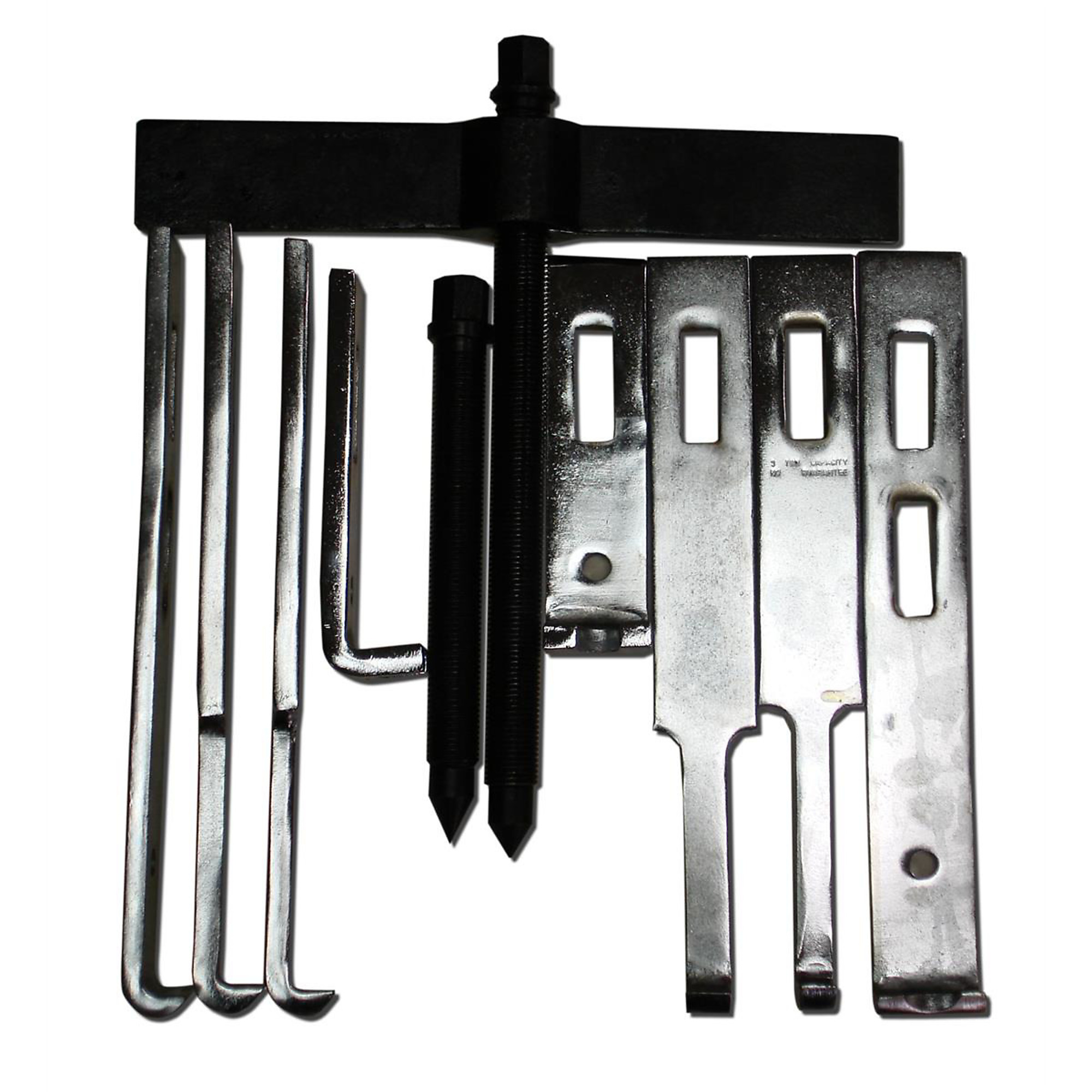 V-8 Tools 10-Ton Puller Set — 10in. Spread, 4 Jaw Sets, Plastic Carrying Case, Model# V8T4210